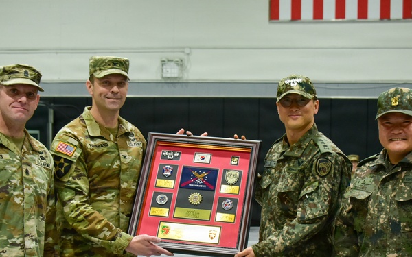 1-4 SBCT transfers authority as the Korea Rotational Force over to 2-2 SBCT