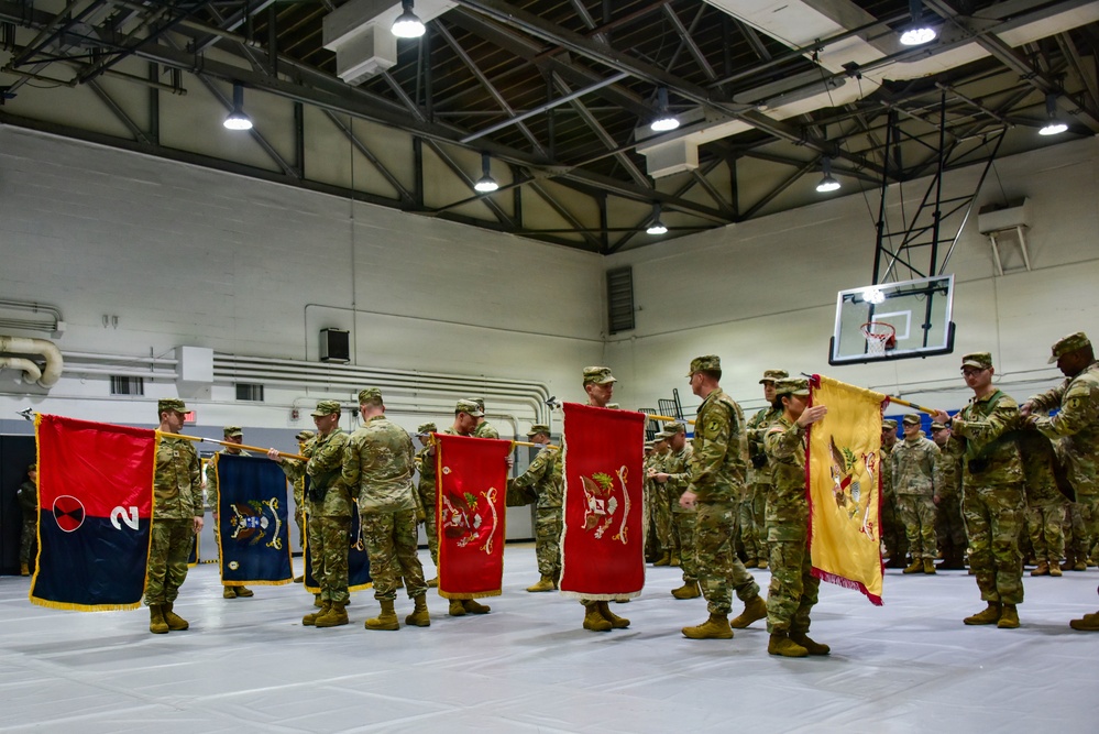 1-4 SBCT transfers authority as the Korea Rotational Force over to 2-2 SBCT