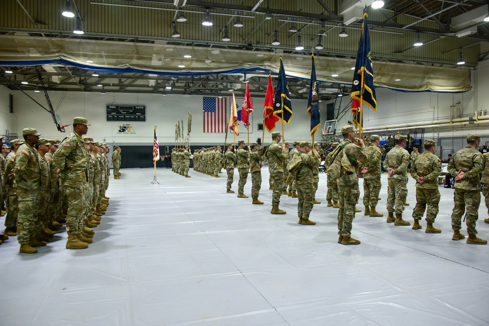 1-4 SBCT transfers authority as the Korea Rotational Force over to 2-2 SBCT