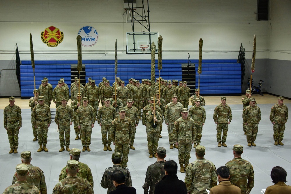 1-4 SBCT transfers authority as the Korea Rotational Force over to 2-2 SBCT