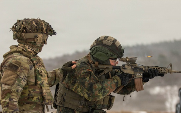 U.S. and German Forces Strengthen Interoperability During Joint Small Arms Training
