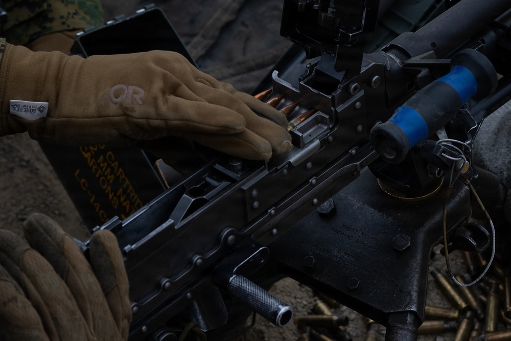 Marines Conduct a M240B Live Fire Range during Korea Viper 26.2