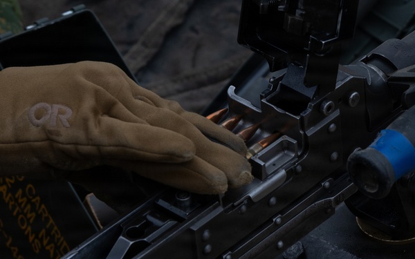 Marines Conduct a M240B Live Fire Range during Korea Viper 26.2