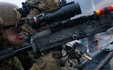 Marines Conduct a M240B Live Fire Range during Korea Viper 26.2
