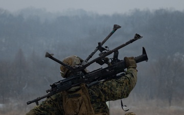 Marines Conduct a M240B Live Fire Range during Korea Viper 26.2