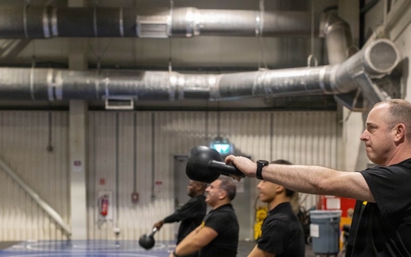 V Corps Senior Enlisted Advisor PT with Task Force Brawler