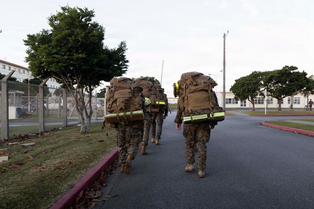 5th Air Naval Gunfire Liaison Company Marines conduct communication exercise