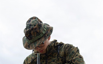 5th Air Naval Gunfire Liaison Company Marines conduct communication exercise
