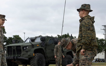 5th Air Naval Gunfire Liaison Company Marines conduct communication exercise