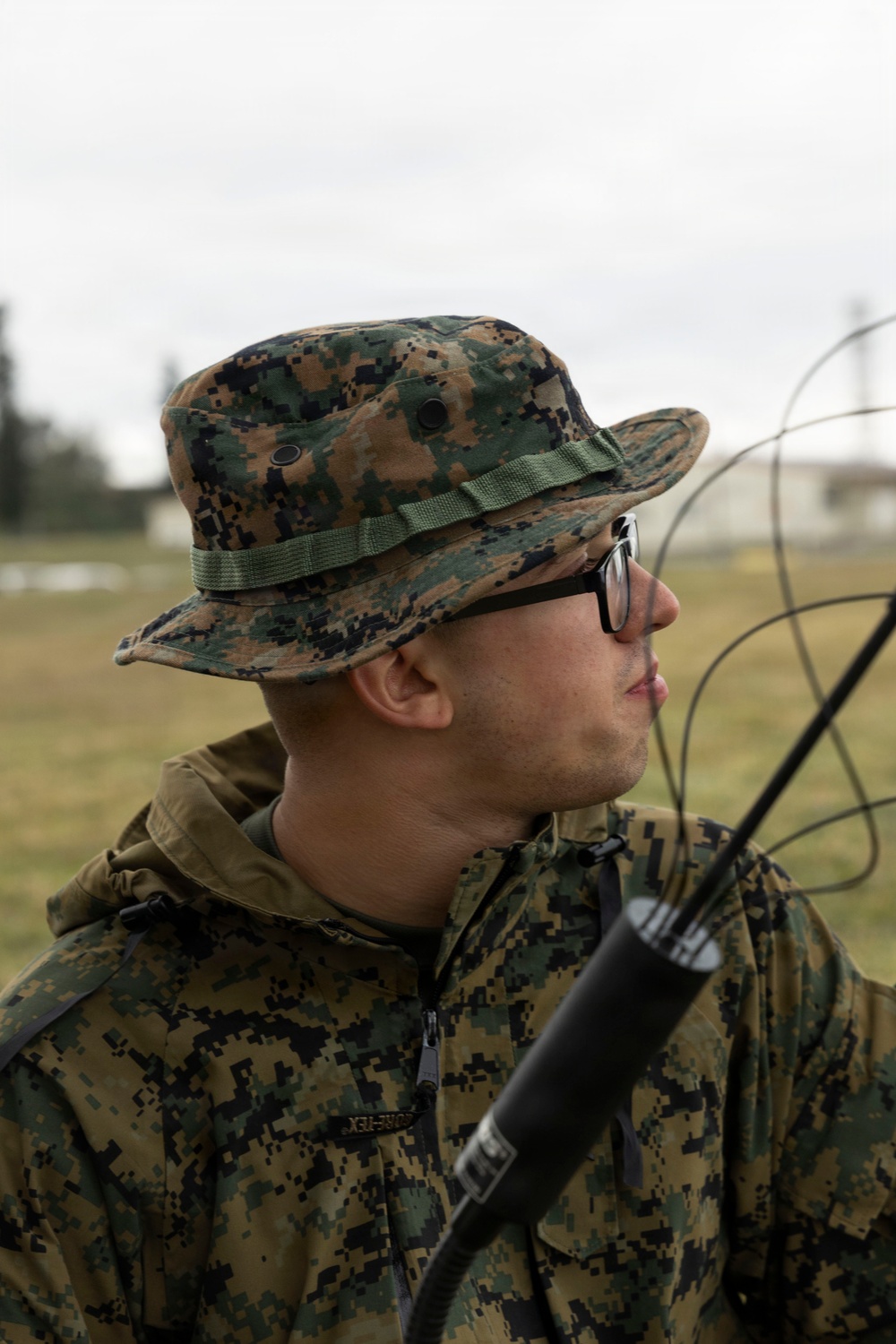 5th Air Naval Gunfire Liaison Company Marines conduct communication exercise