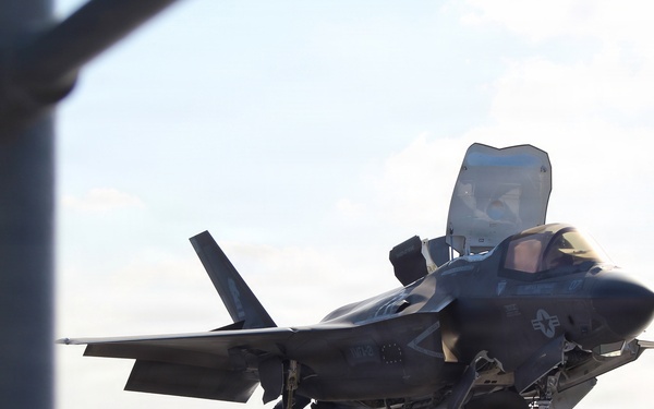 USS Tripoli Conducts Flight Operations with VMFA 121