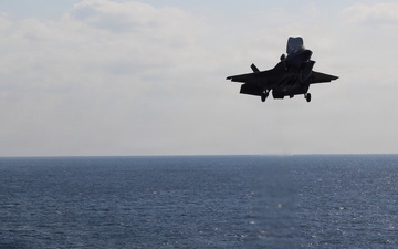 USS Tripoli Conducts Flight Operations with VMFA 121