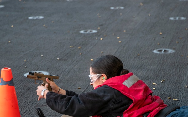 USS Tripoli Conducts A Gun Shoot