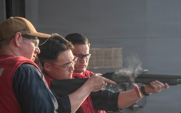 USS Tripoli Conducts A Gun Shoot