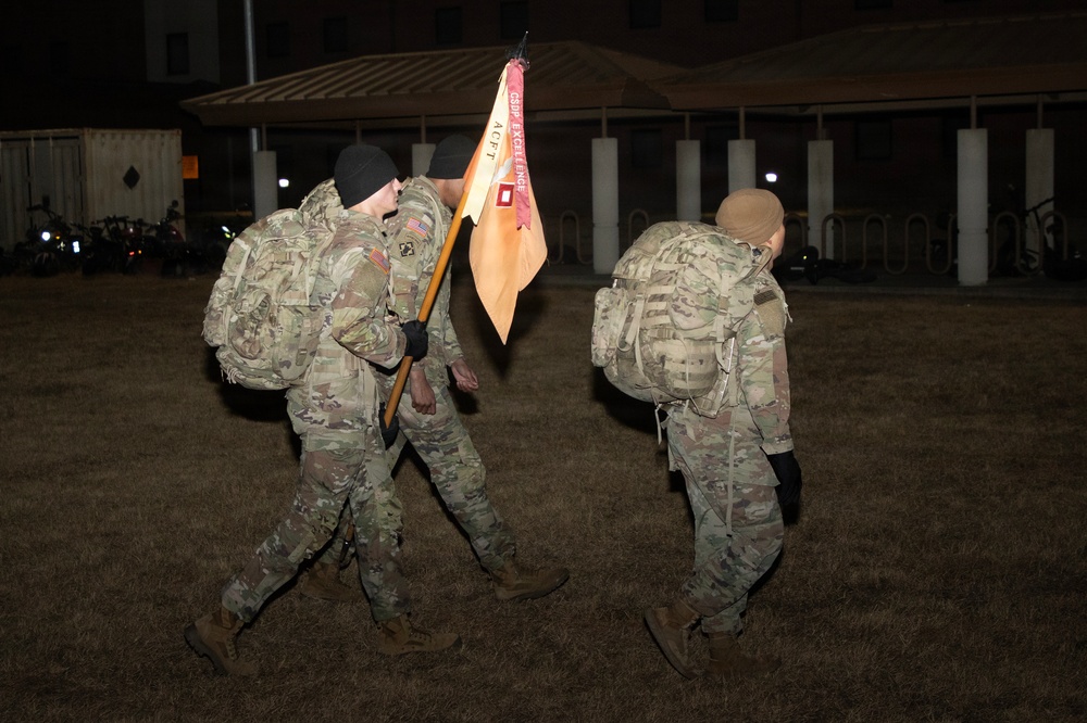 304th Signal Battalion Conducts Ruck March at Camp Humphreys
