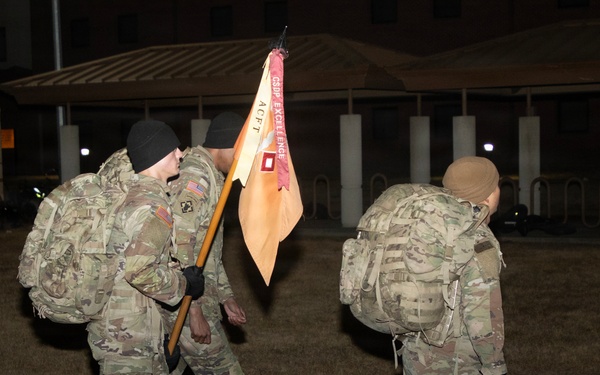 304th Signal Battalion Conducts Ruck March at Camp Humphreys
