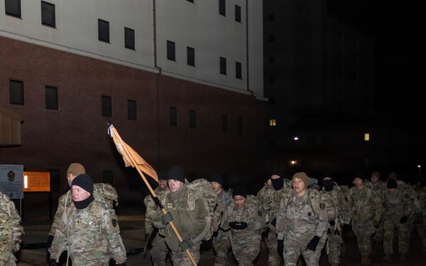 304th Signal Battalion Conducts Ruck March at Camp Humphreys