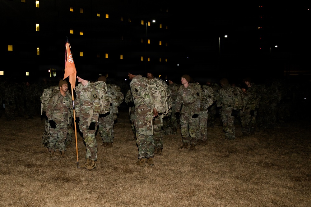 304th Signal Battalion Conducts Ruck March at Camp Humphreys