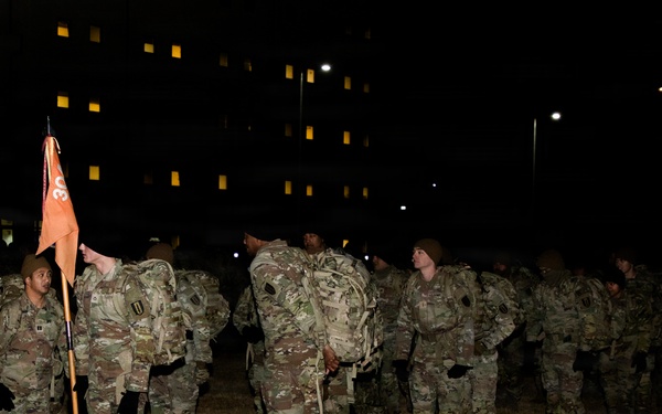 304th Signal Battalion Conducts Ruck March at Camp Humphreys
