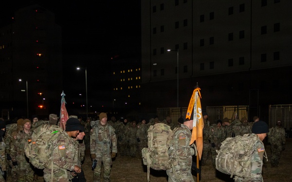 304th Signal Battalion Conducts Ruck March at Camp Humphreys