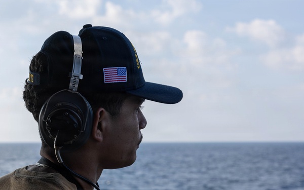 Abraham Lincoln Conducts Routine Operations