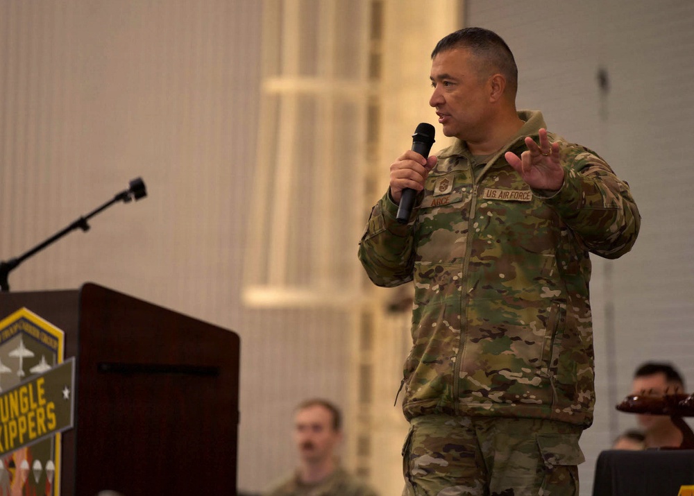 317th AW welcomes 18th AF command chief