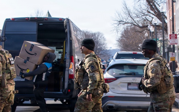 National Guard Soldiers Conduct Presence Patrol in Neighborhoods and Metro Stations around Washington, D.C