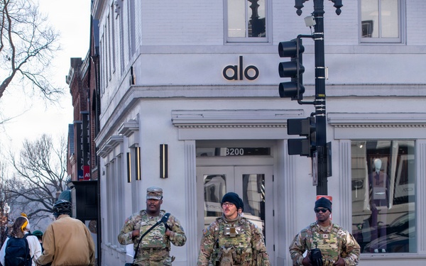 National Guard Soldiers Conduct Presence Patrol in Neighborhoods and Metro Stations around Washington, D.C.
