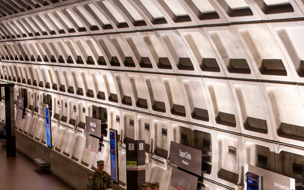 National Guard Soldiers Conduct Presence Patrol in Neighborhoods and Metro Stations around Washington, D.C.