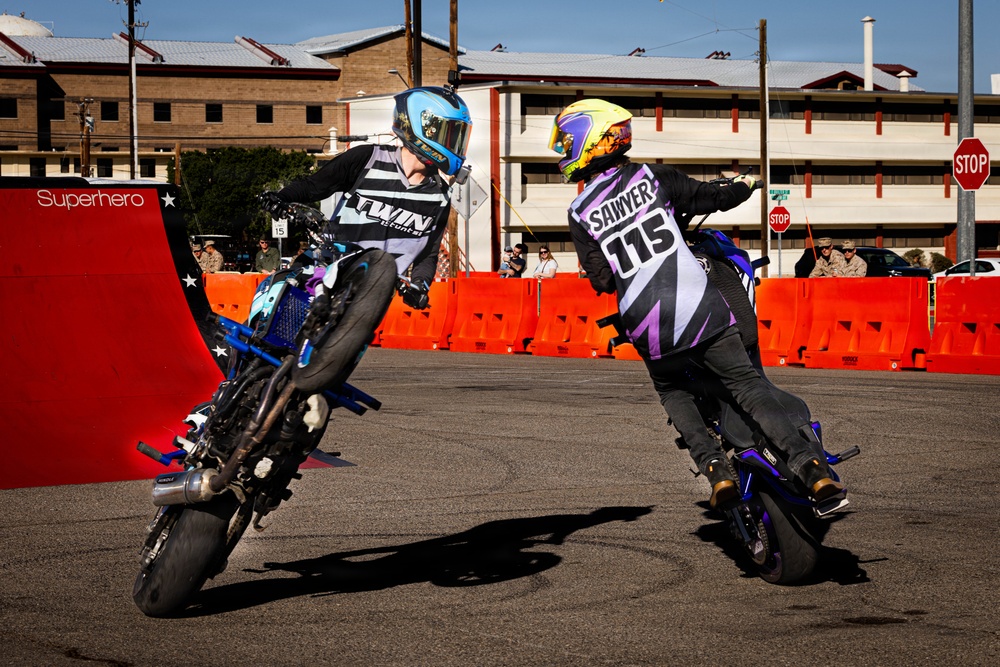 Marine Corps Community Services Hosts Stunt Show at MCAS Yuma