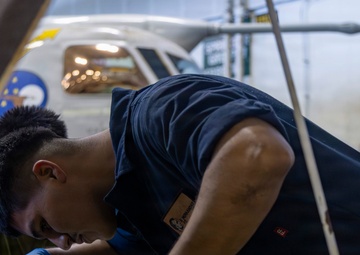 Abraham Lincoln Conducts Routine Maintenance