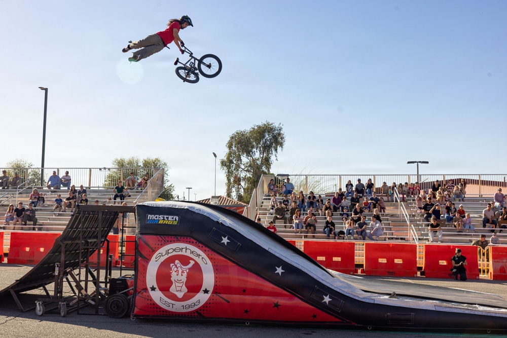 Marine Corps Community Services Hosts Stunt Show at MCAS Yuma