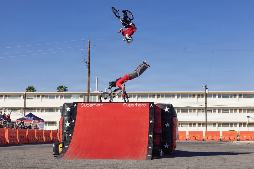 Marine Corps Community Services Hosts Stunt Show at MCAS Yuma