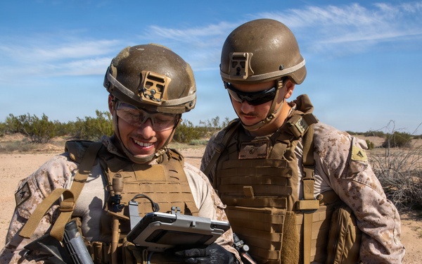 Marines patrol the southern border