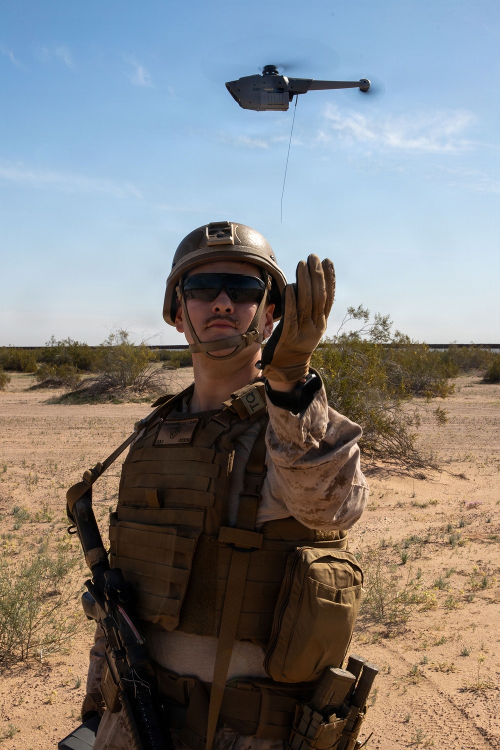 Marines patrol the southern border