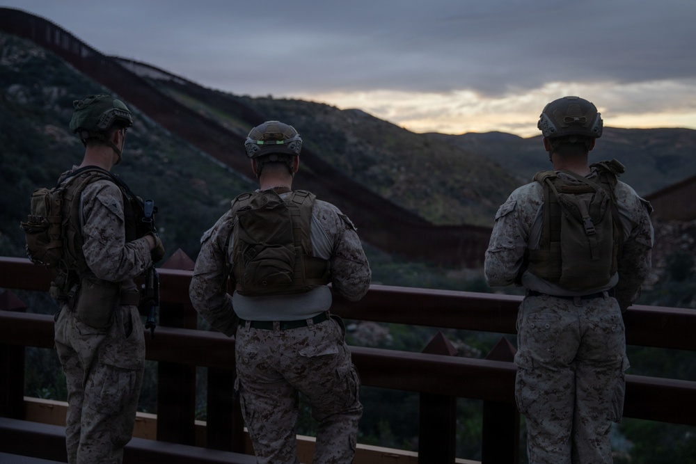 2nd Battalion, 2nd Marines work with Border Patrol