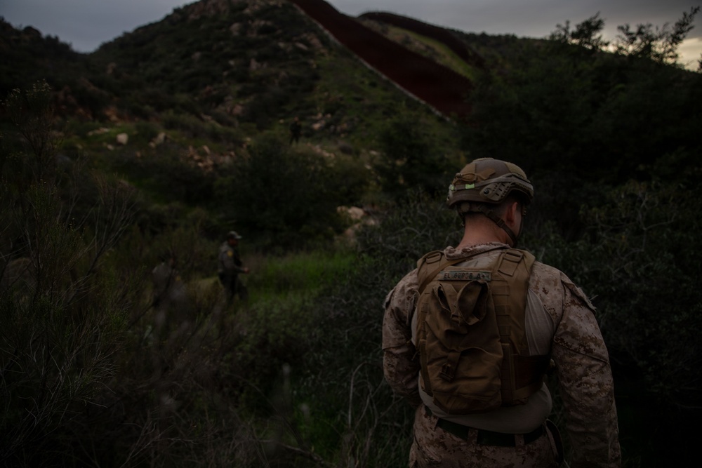 2nd Battalion, 2nd Marines work with Border Patrol