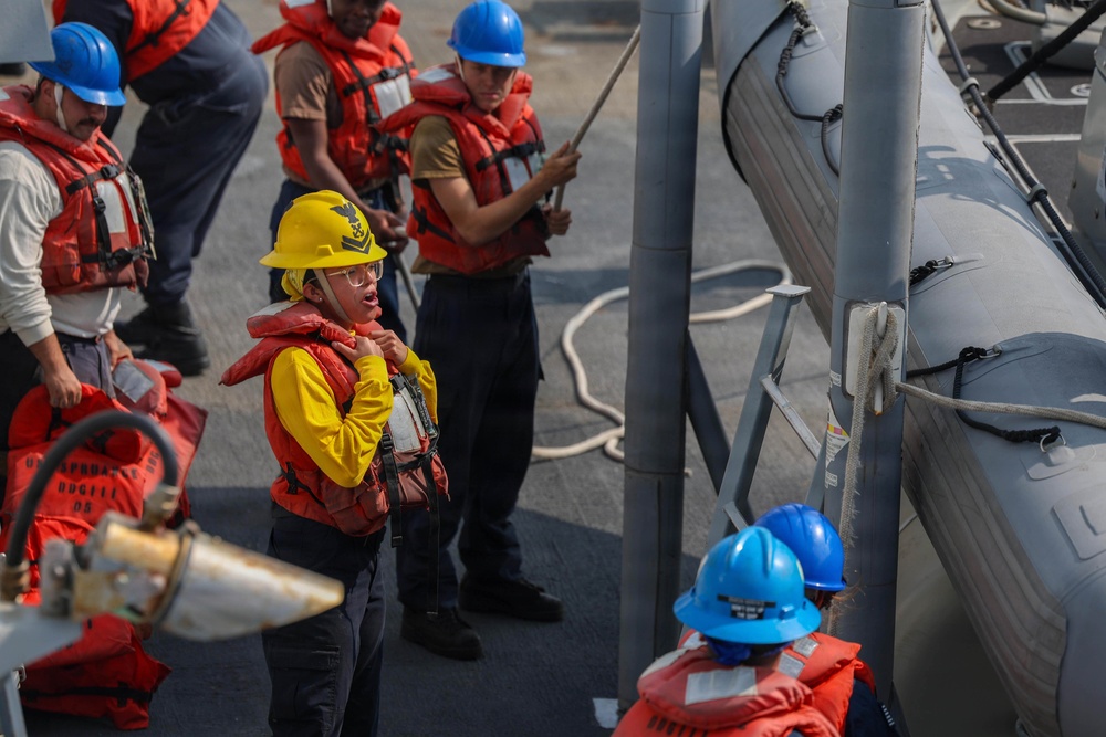 Spruance conducts routine operations