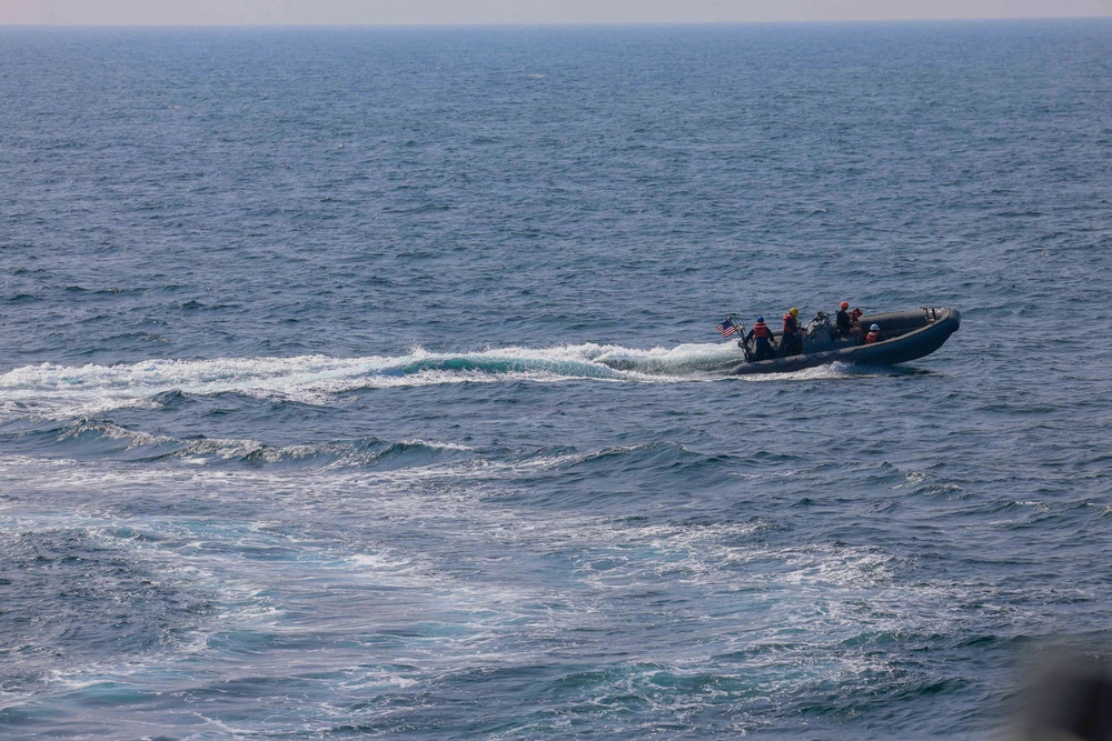 Spruance conducts routine operations