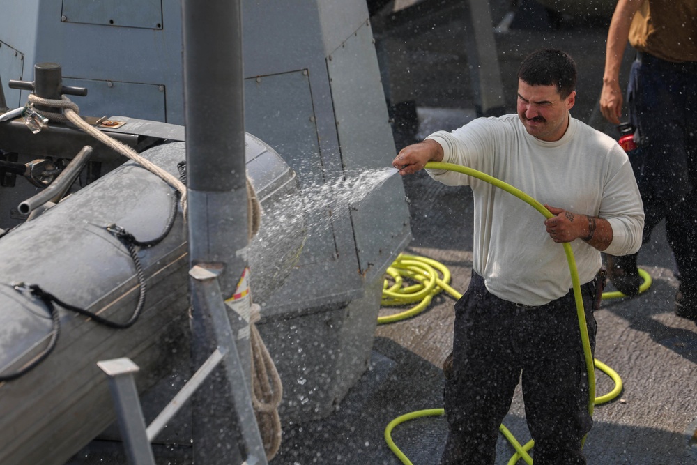 Spruance conducts routine operations