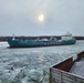 Penobscot Bay conducts icebreaking operations near Hudson, New York
