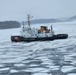 Penobscot Bay conducts icebreaking operations near Hudson, New York
