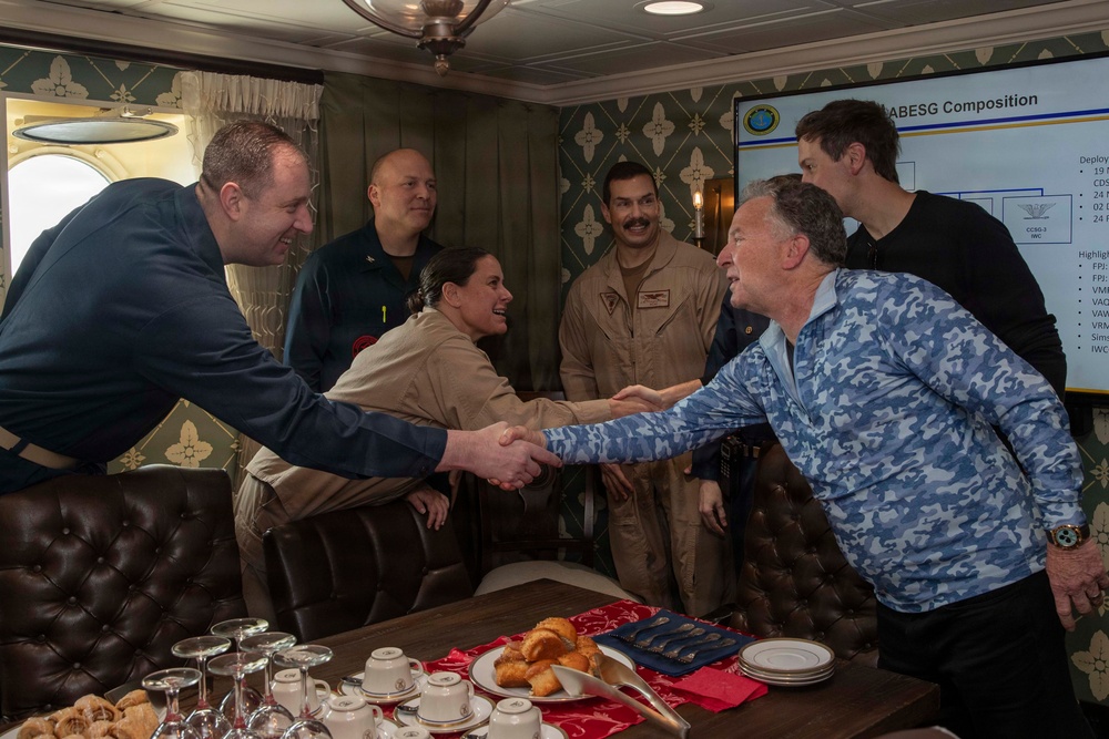 CENTCOM, 5th Fleet Visit Abraham Lincoln