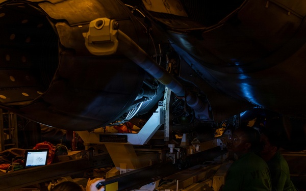 Abraham Lincoln Conducts Routine Aircraft Maintenance