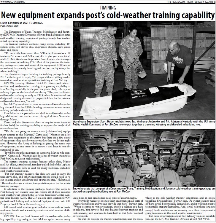 This Month in Fort McCoy History — February