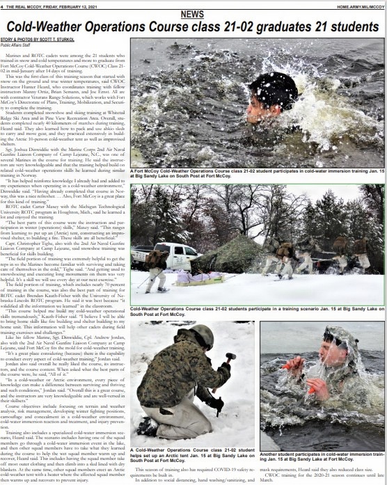 This Month in Fort McCoy History — February