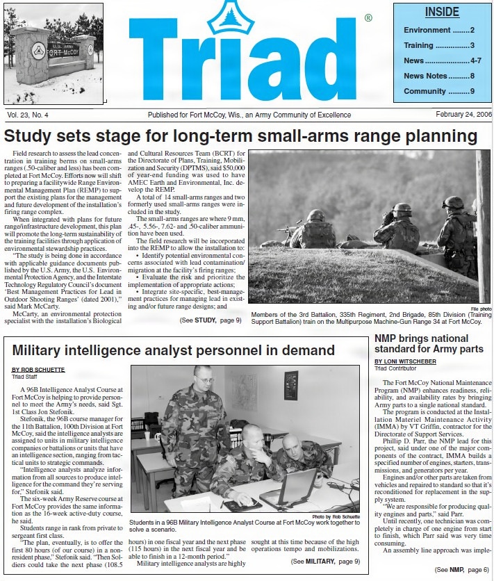 This Month in Fort McCoy History — February