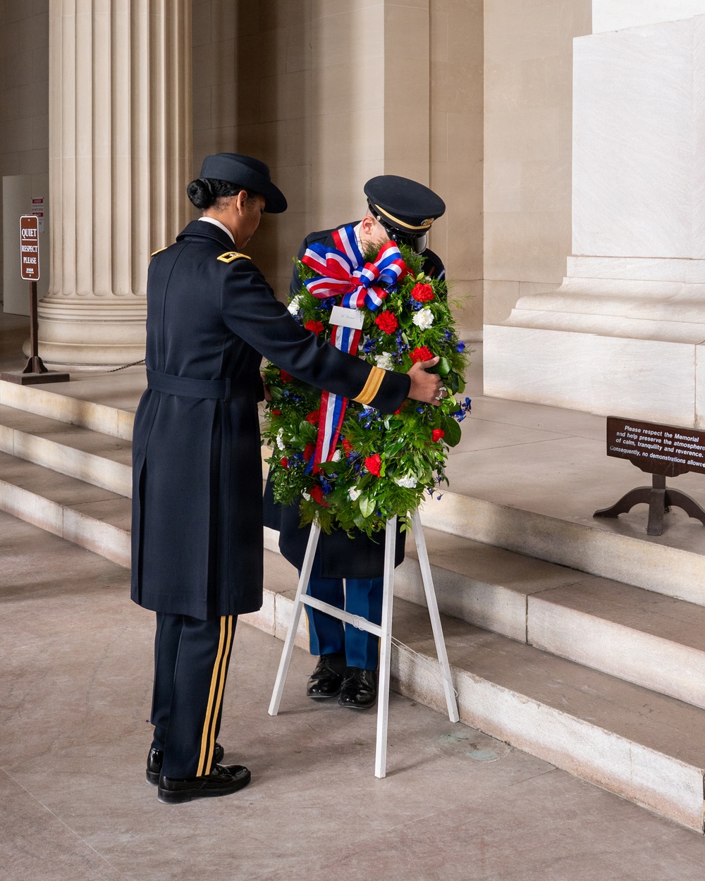 Armed Forces Full Honors Wreath Ceremony honoring President Abraham Lincoln