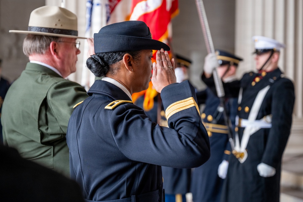 Armed Forces Full Honors Wreath Ceremony honoring President Abraham Lincoln