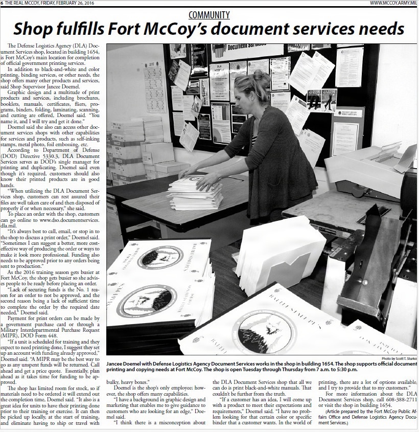 This Month in Fort McCoy History — February